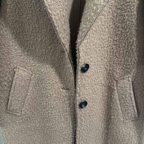 Soft Tan Zara Wool Coat - Picture 5 of 5